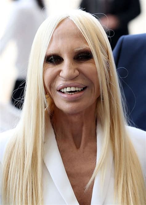 donatella versace jeune|Donatella Versace face what happened.